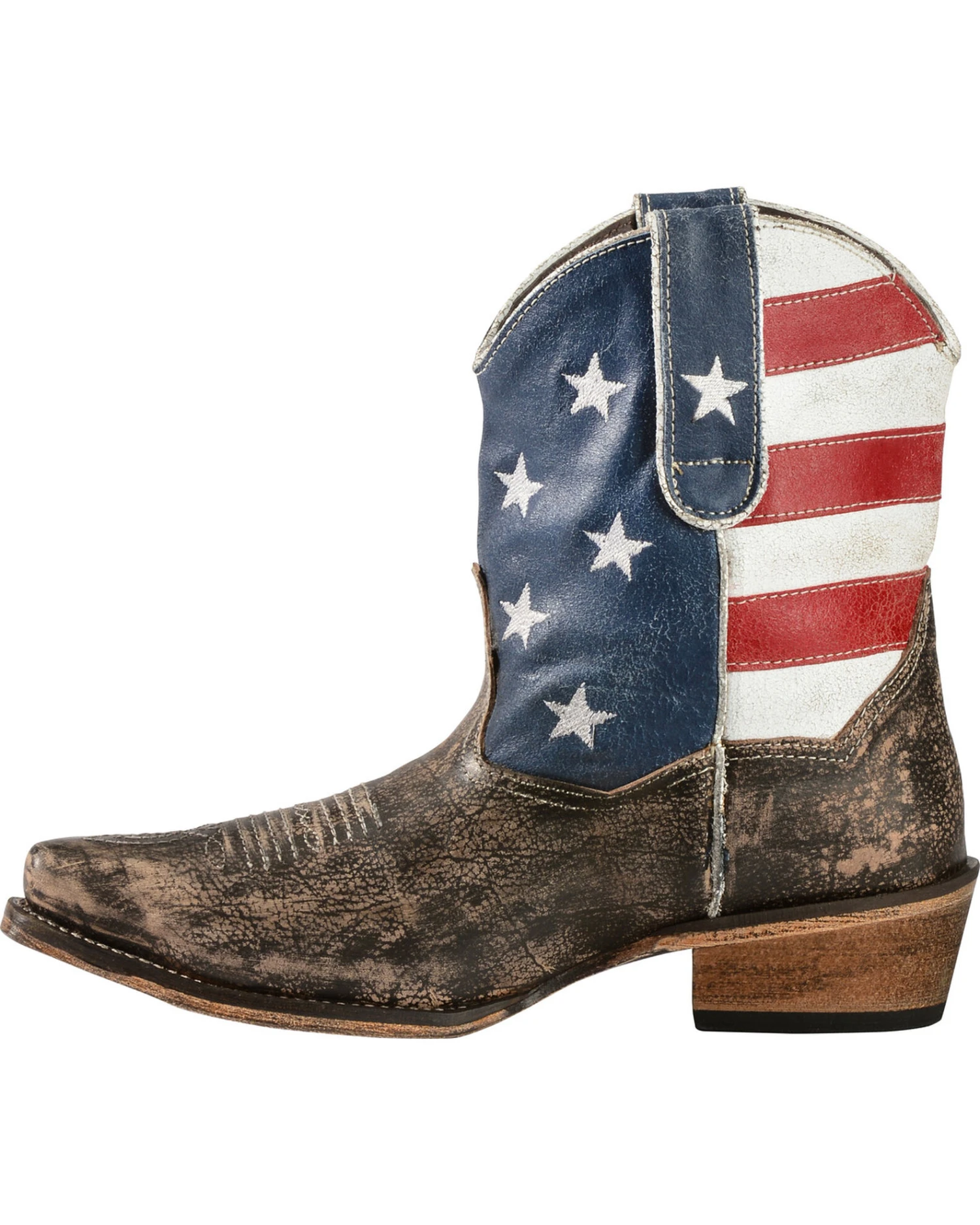 Roper Women's American Beauty Flag Ankle Boots 8 Roper Women's American Beauty Flag Ankle Boots - Image 6