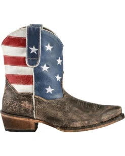 Roper Women's American Beauty Flag Ankle Boots 16 Roper Women's American Beauty Flag Ankle Boots -Ladies Western Cowboy 0454D3 41 RT
