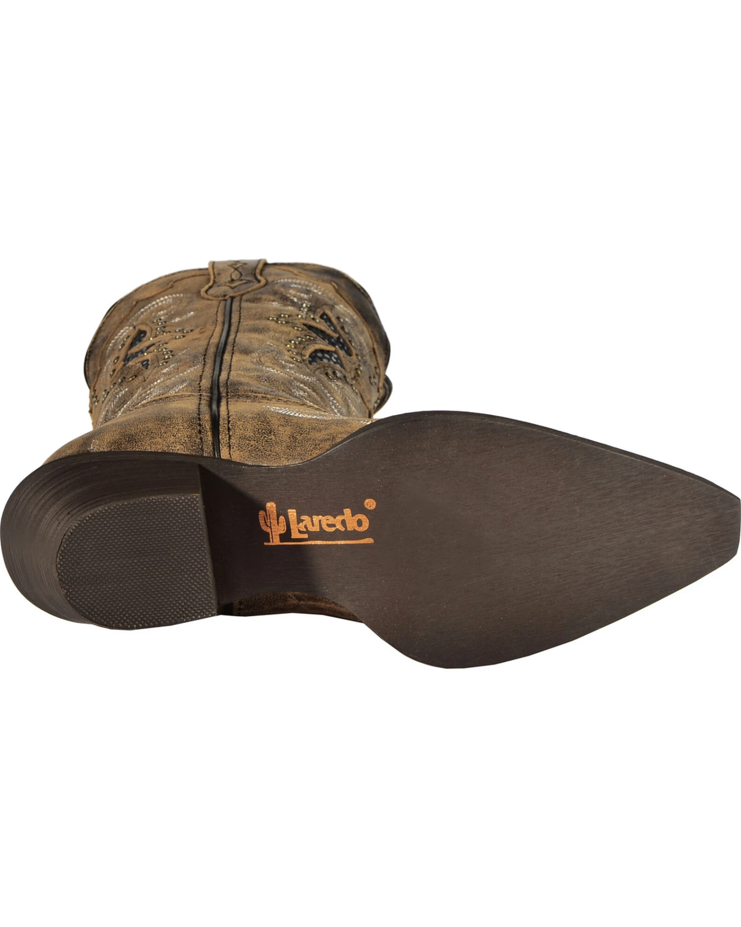 Laredo Women's Lucretia Studded Snake Inlay Western Boots - Snip Toe 7 Laredo Women's Lucretia Studded Snake Inlay Western Boots - Snip Toe - Image 5