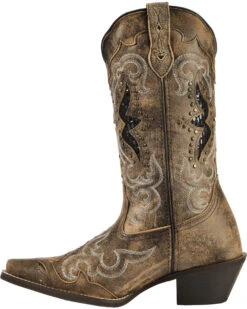 Laredo Women's Lucretia Studded Snake Inlay Western Boots - Snip Toe 11 Laredo Women's Lucretia Studded Snake Inlay Western Boots - Snip Toe -Ladies Western Cowboy 0456N7 41 LT