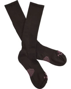 Dan Post Women's Cowgirl Certified Sleek Thin Socks - Black