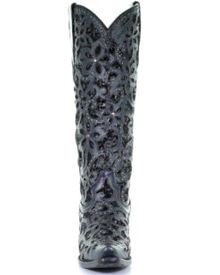 Corral Women's Floral Inlay Western Boots - Snip Toe 11 Corral Women's Floral Inlay Western Boots - Snip Toe -Ladies Western Cowboy 2000274387 001 P5