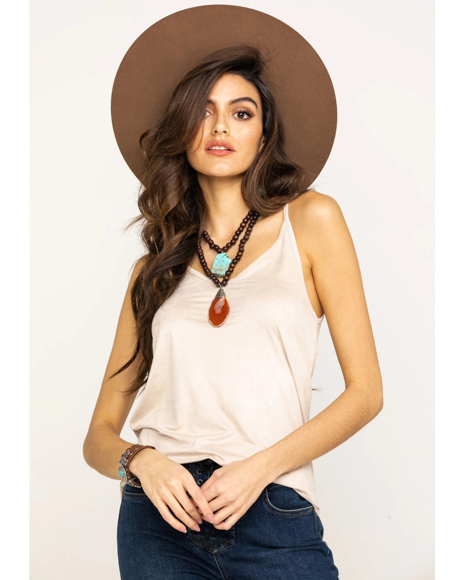 Shyanne Women's Faux Suede Cami 3 Shyanne Women's Faux Suede Cami