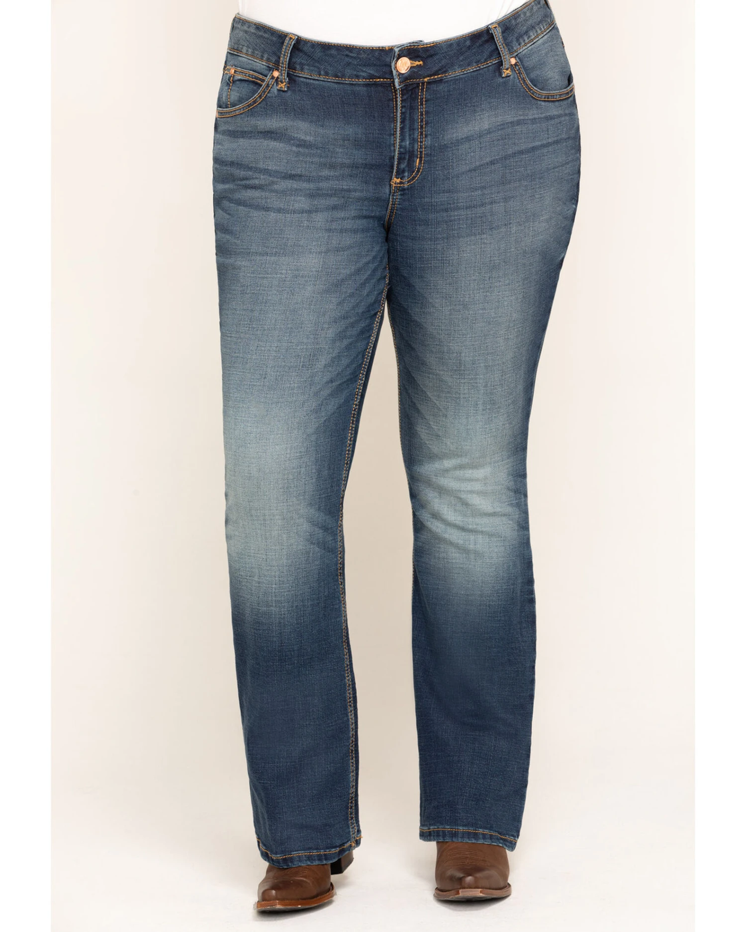 Wrangler Retro Women's Dark Mae Bootcut Jeans - Plus 4 Wrangler Retro Women's Dark Mae Bootcut Jeans - Plus - Image 2