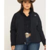 Ariat Women's Softshell Team Jacket - Plus -Ladies Western Cowboy 2000282425 400 P1