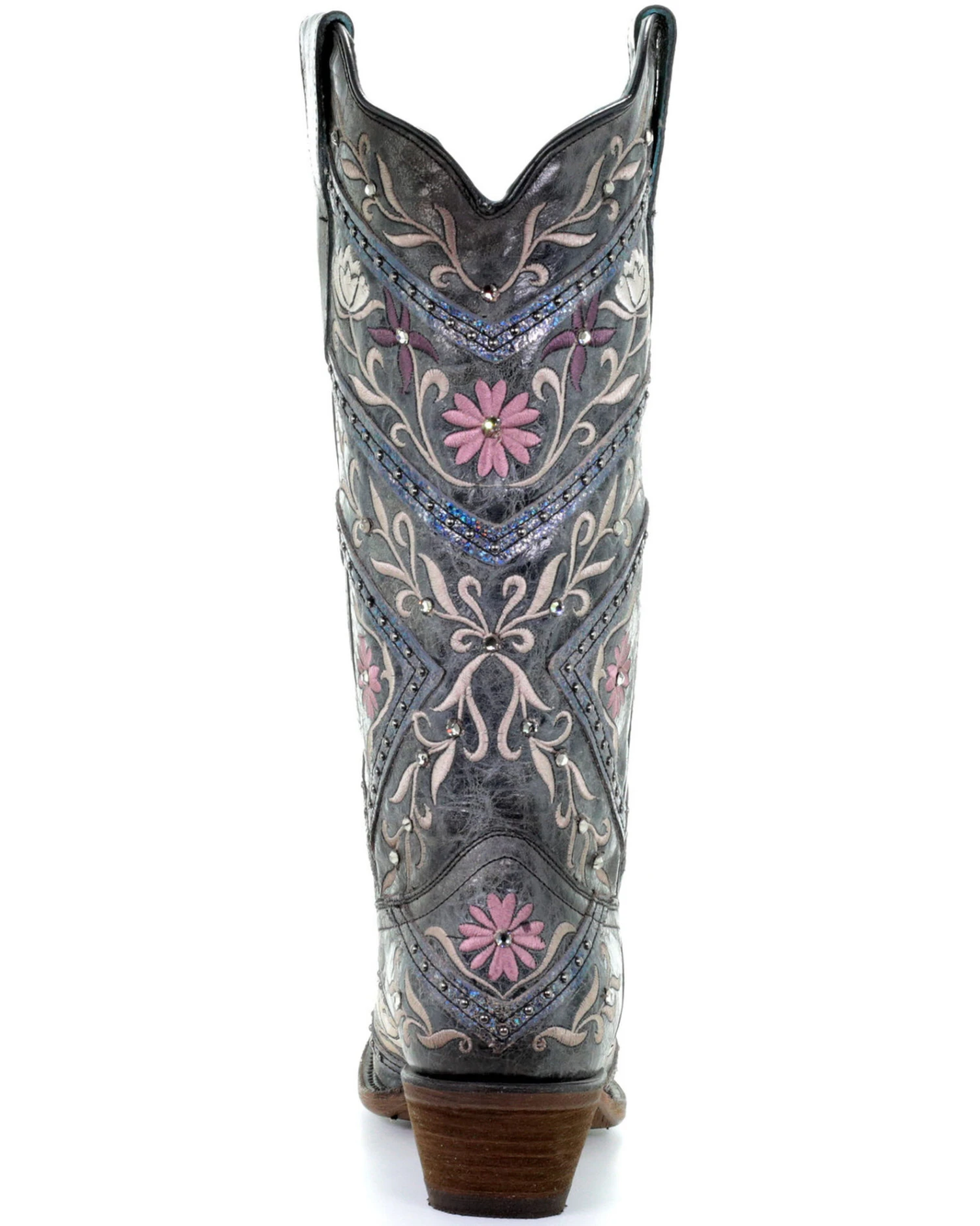 Corral Women's Floral Embroidery & Rhinestones Western Boots - Snip Toe 6 Corral Women's Floral Embroidery & Rhinestones Western Boots - Snip Toe - Image 4