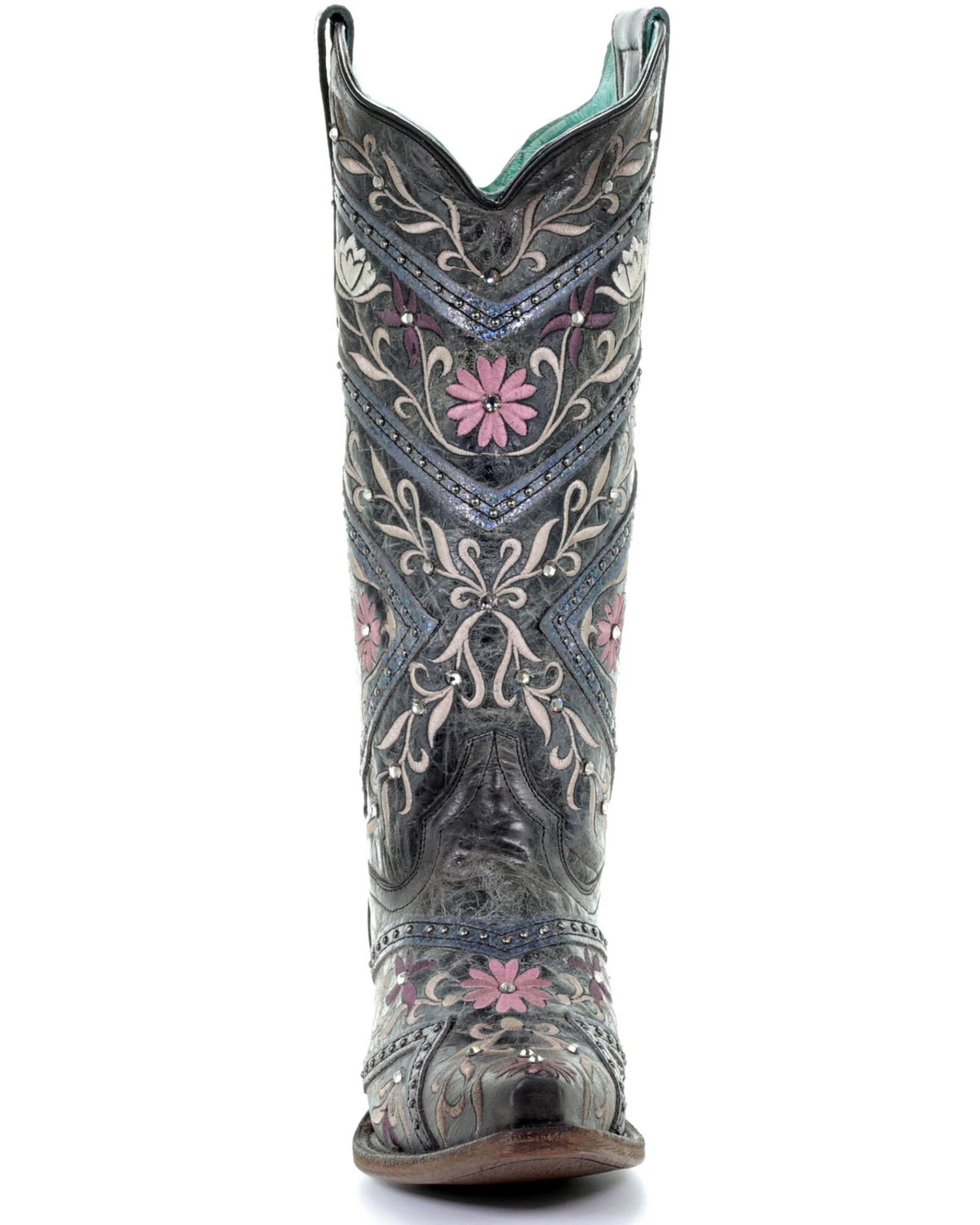 Corral Women's Floral Embroidery & Rhinestones Western Boots - Snip Toe 7 Corral Women's Floral Embroidery & Rhinestones Western Boots - Snip Toe - Image 5