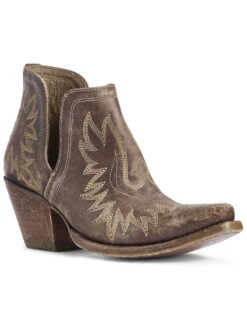 Ariat Women's Dixon Distressed Fashion Booties - Snip Toe