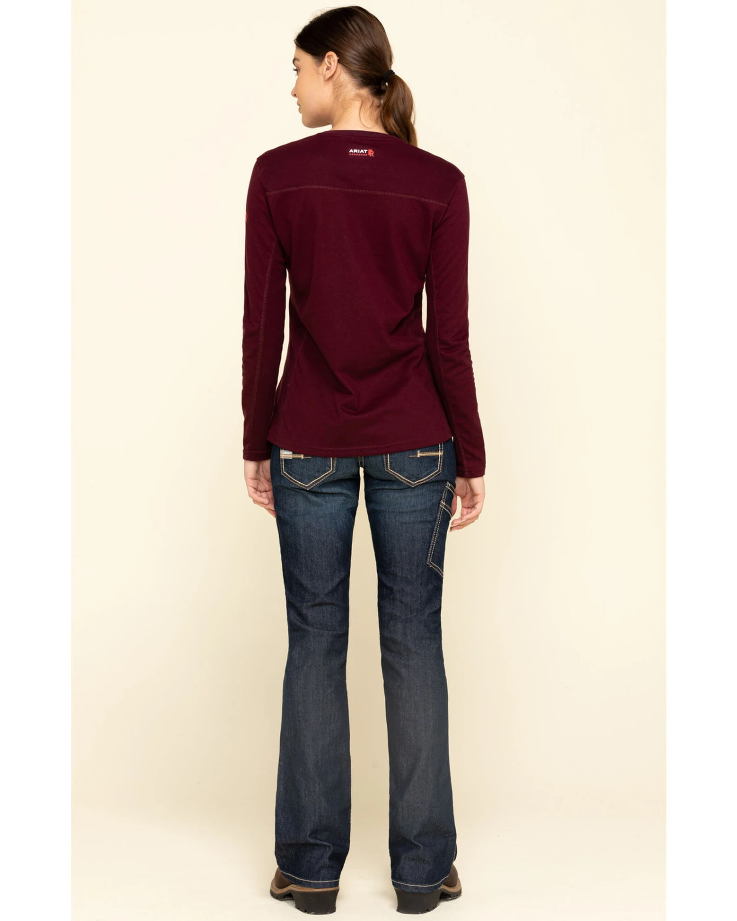 Ariat Women's Rebar Mid Rise Durastretch Riveter Work Bootcut Jeans 8 Ariat Women's Rebar Mid Rise Durastretch Riveter Work Bootcut Jeans - Image 6