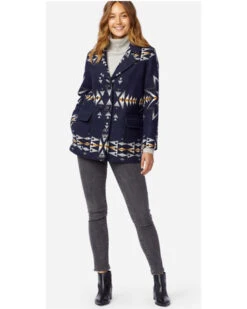 Pendleton Women's Navy Plain Star Wahkenna Coat