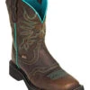 Justin Women's Mandra Chocolate Western Boots - Broad Square Toe 1 Justin Women's Mandra Chocolate Western Boots - Broad Square Toe -Ladies Western Cowboy 2000335061 240 P1