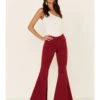 Shyanne Women's Red Seamed Pocket Flare Jeans 2 Shyanne Women's Red Seamed Pocket Flare Jeans -Ladies Western Cowboy 2000338350 600 P1