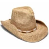 Nikki Beach Women's Chrysta Crochet Raffia Straw Western Hat 1 Nikki Beach Women's Chrysta Crochet Raffia Straw Western Hat -Ladies Western Cowboy 2000339924 101 P1
