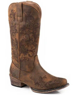 Roper Women's Tall Stuff Western Boots - Snip Toe