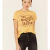 Bandit Brand Women's Mustard Silver Spur Spoon Graphic Tee 2 Bandit Brand Women's Mustard Silver Spur Spoon Graphic Tee -Ladies Western Cowboy 2000341513 701 P1