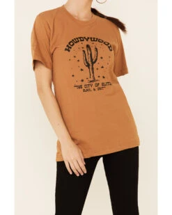 Ali Dee Women's Camel Howdywood Graphic Short Sleeve Tee 8 Ali Dee Women's Camel Howdywood Graphic Short Sleeve Tee -Ladies Western Cowboy 2000345554 290 P3