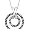 Montana Silversmiths Women's Topped With A Kiss Rope Necklace 2 Montana Silversmiths Women's Topped With A Kiss Rope Necklace -Ladies Western Cowboy 2000345969 040 P1