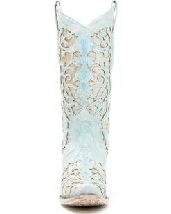 Corral Women's Glitter Inlay Western Boots - Snip Toe -Ladies Western Cowboy 2000348271 450 P4