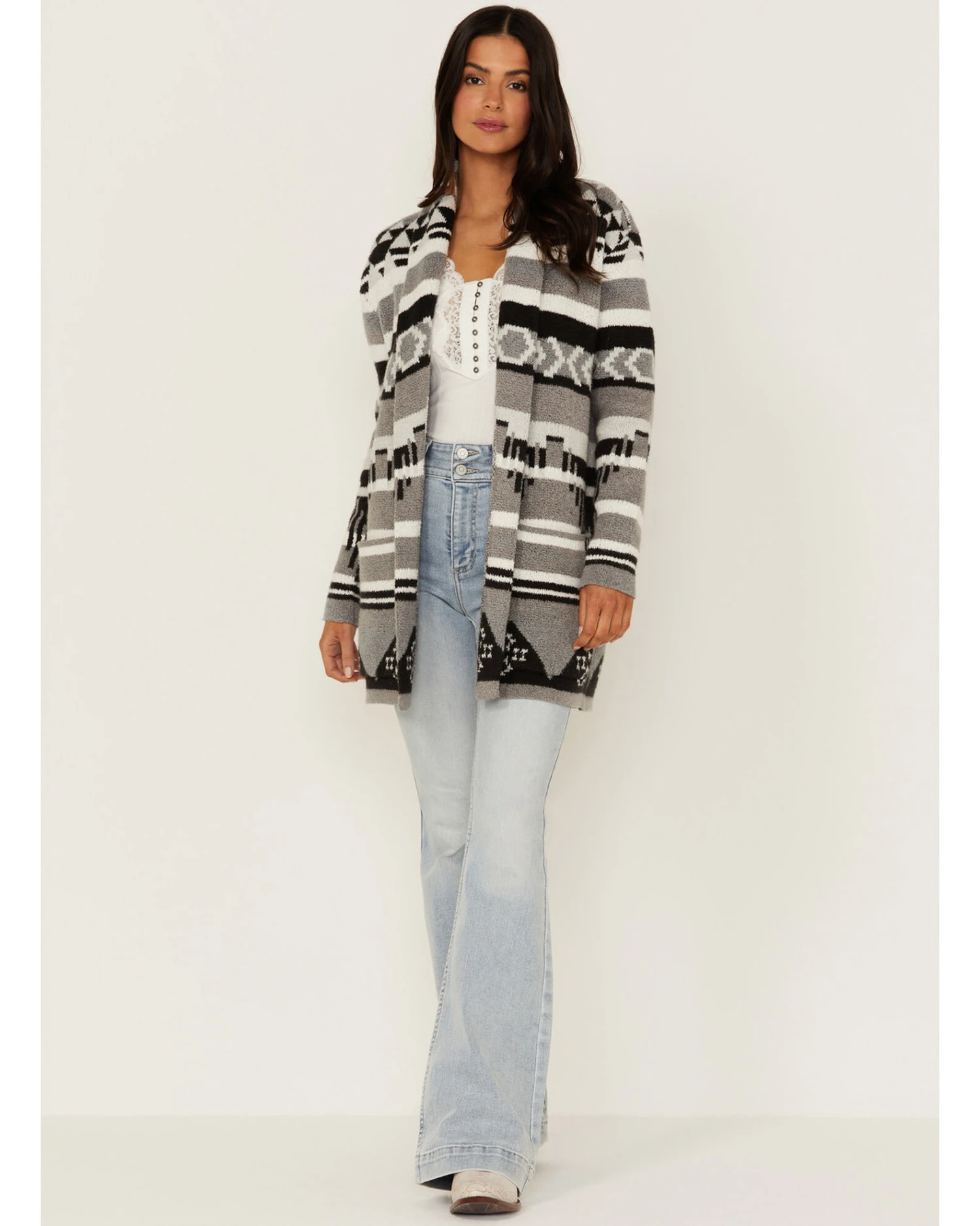 Idyllwind Women's Twin Pines Southwestern Knit Cardigan Tonal Sweater 6 Idyllwind Women's Twin Pines Southwestern Knit Cardigan Tonal Sweater - Image 4