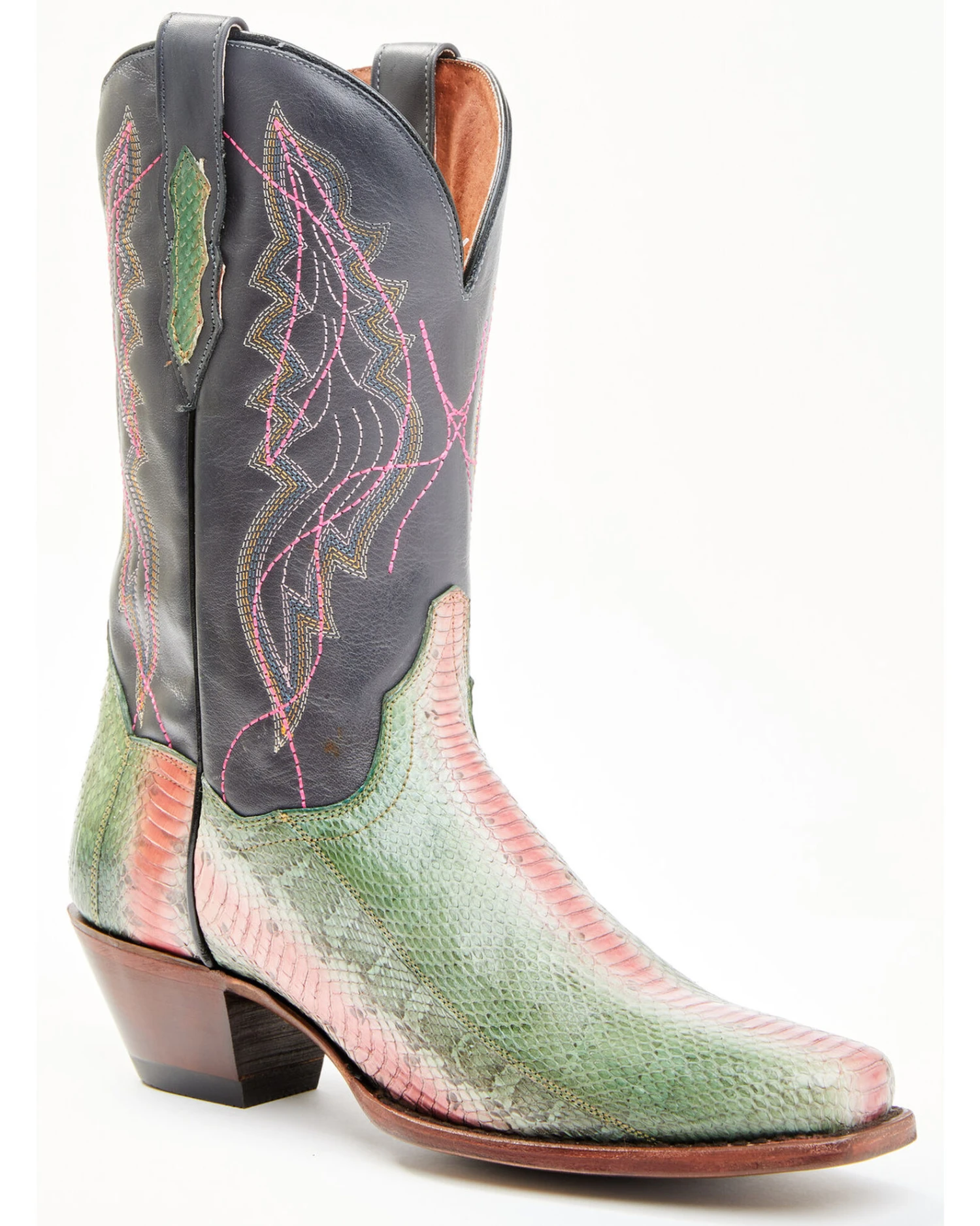 Dan Post Women's Exotic Watersnake Skin Western Boots - Square Toe 3 Dan Post Women's Exotic Watersnake Skin Western Boots - Square Toe