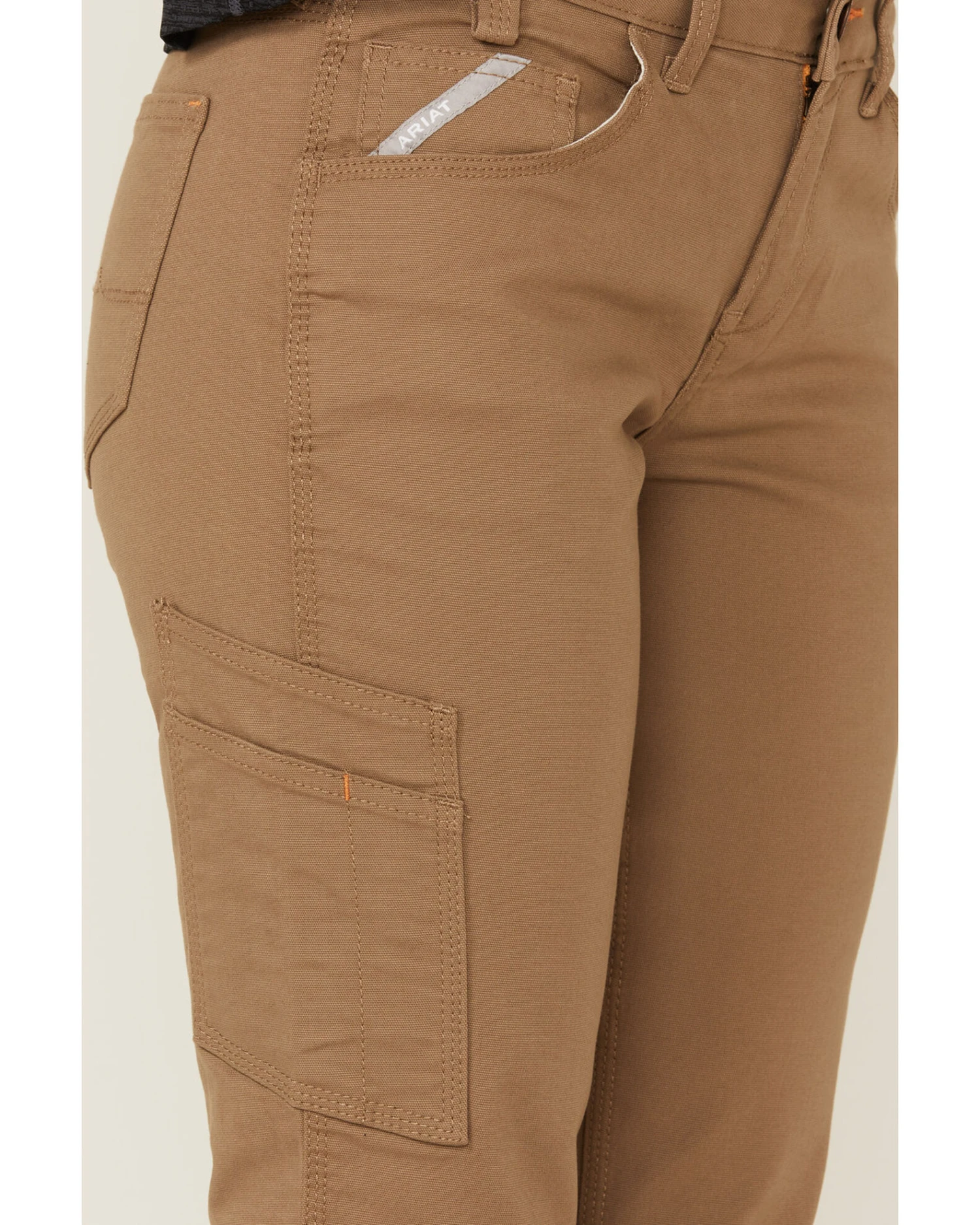 Ariat Women's Rebar Field Khaki DuraStretch Made Tough Straight Leg Work Pants 4 Ariat Women's Rebar Field Khaki DuraStretch Made Tough Straight Leg Work Pants - Image 2