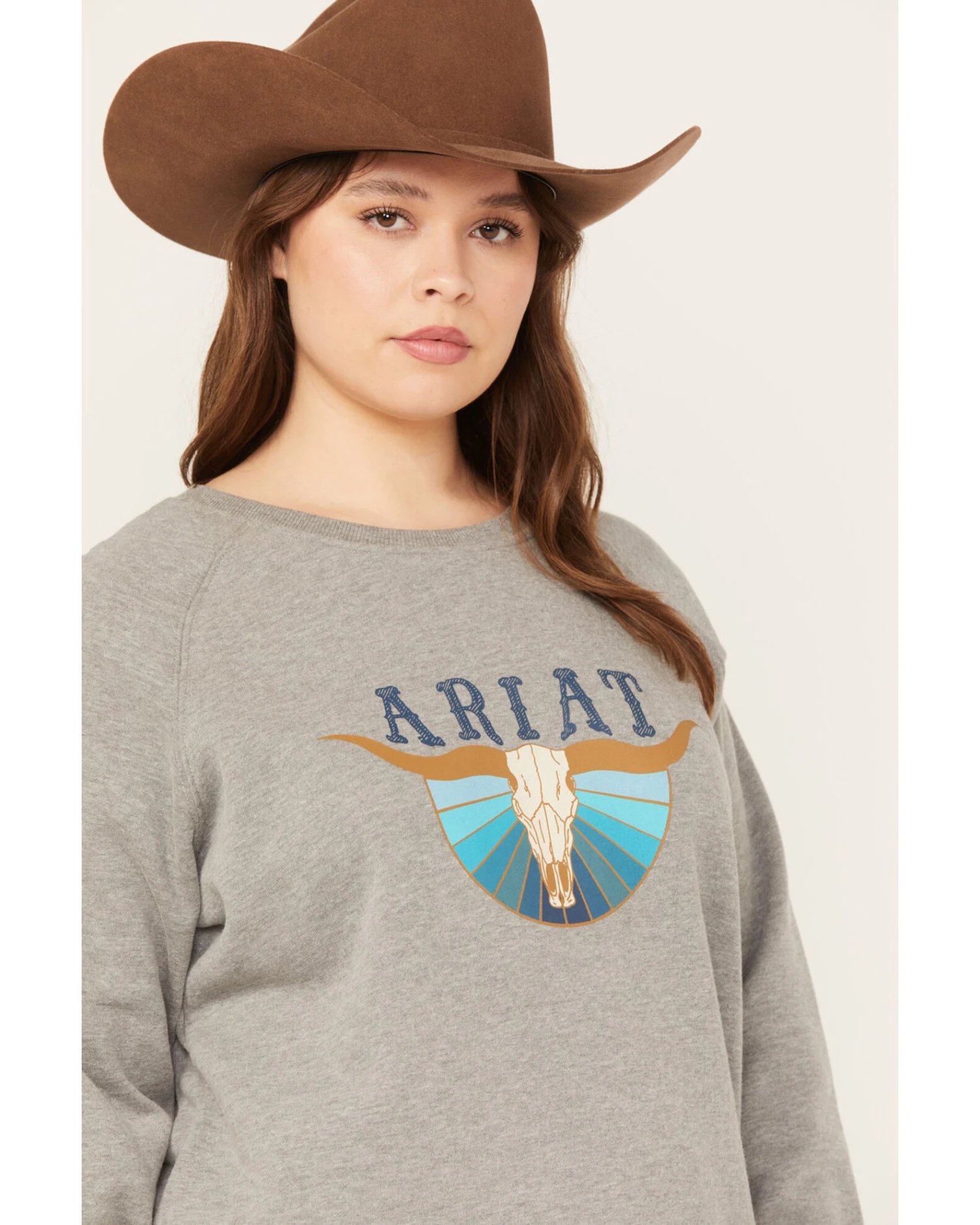 Ariat Women's R.E.A.L. Pacific Steerhead Sweatshirt - Plus 4 Ariat Women's R.E.A.L. Pacific Steerhead Sweatshirt - Plus - Image 2