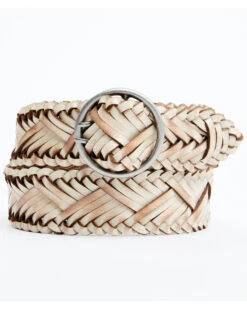 Cleo + Wolf Women's Double Prong Braided Leather Belt