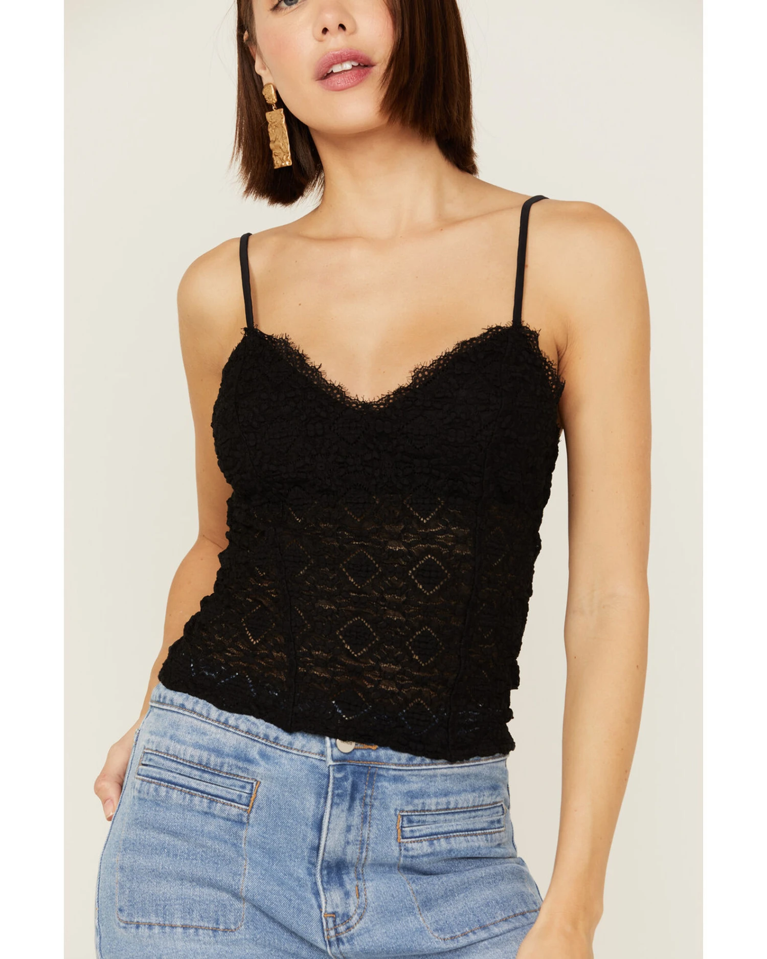 Free People Women's Follow Me Lace Cami 4 Free People Women's Follow Me Lace Cami - Image 2