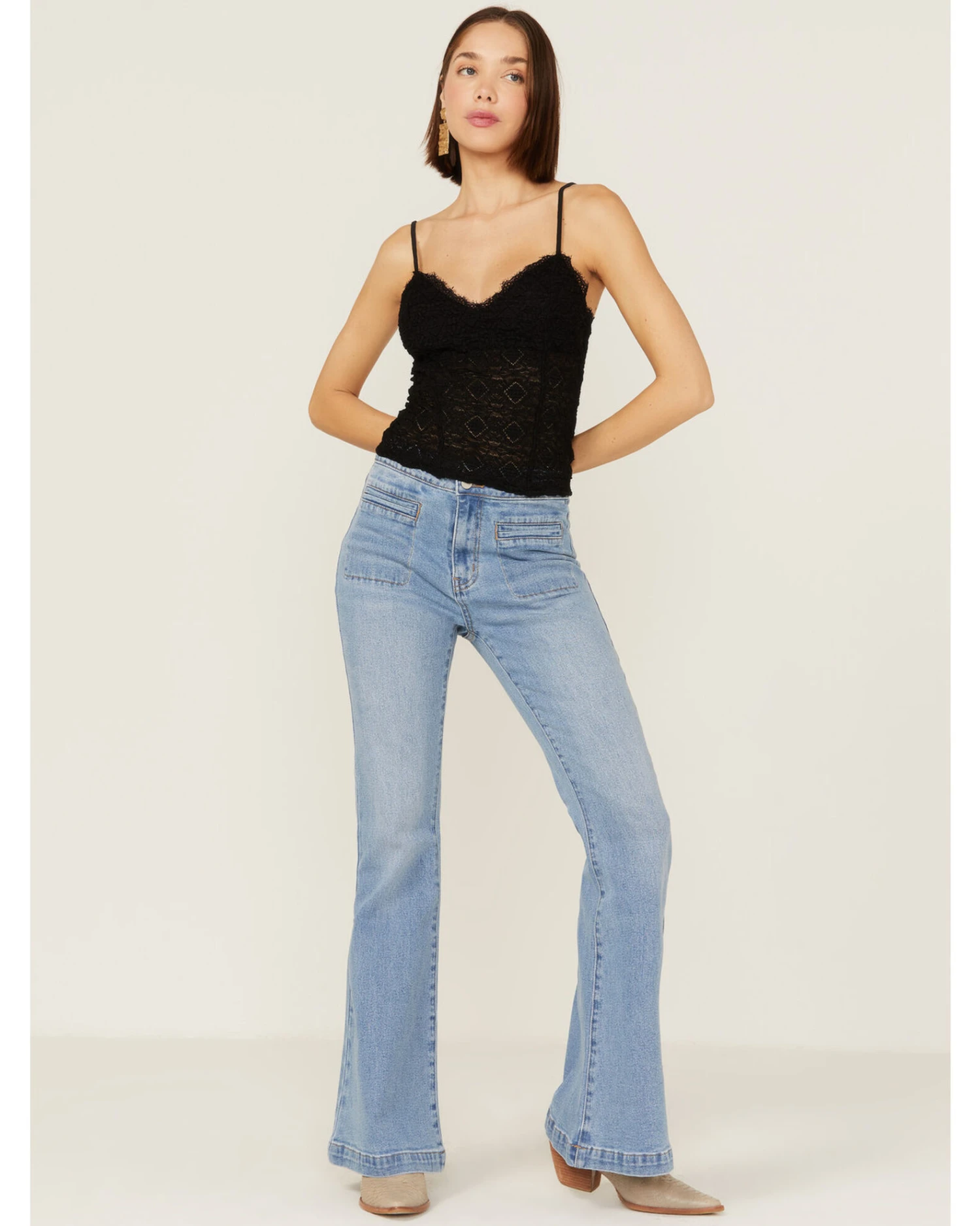 Free People Women's Follow Me Lace Cami 6 Free People Women's Follow Me Lace Cami - Image 4