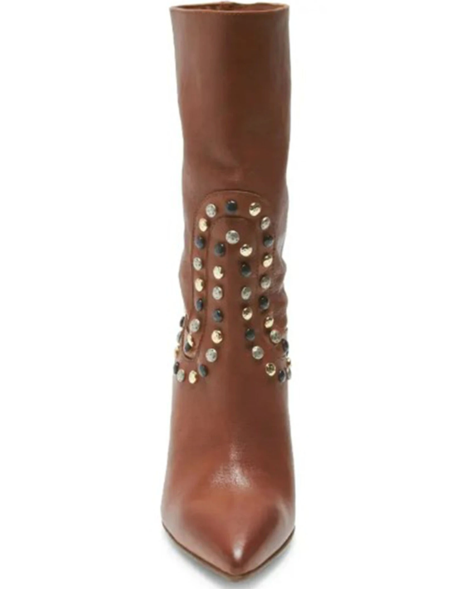 Free People Women's Dakota Heel Studded Leather Western Boots - Pointed Toe 5 Free People Women's Dakota Heel Studded Leather Western Boots - Pointed Toe - Image 3
