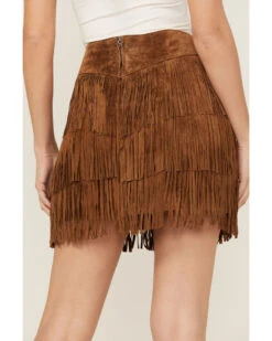 Scully Women's Fringe Tiered Suede Mini Skirt 9 Scully Women's Fringe Tiered Suede Mini Skirt -Ladies Western Cowboy 2000363826 200 P4