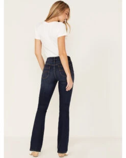 Cleo + Wolf Women's Dark Wash Stretch High Rise Modern Bootcut Jeans -Ladies Western Cowboy 2000364992 400 P3