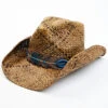 Shyanne Women's Plumazles Brown Leaf Band Raffia Straw Western Hat 2 Shyanne Women's Plumazles Brown Leaf Band Raffia Straw Western Hat -Ladies Western Cowboy 2000365248 200 P1