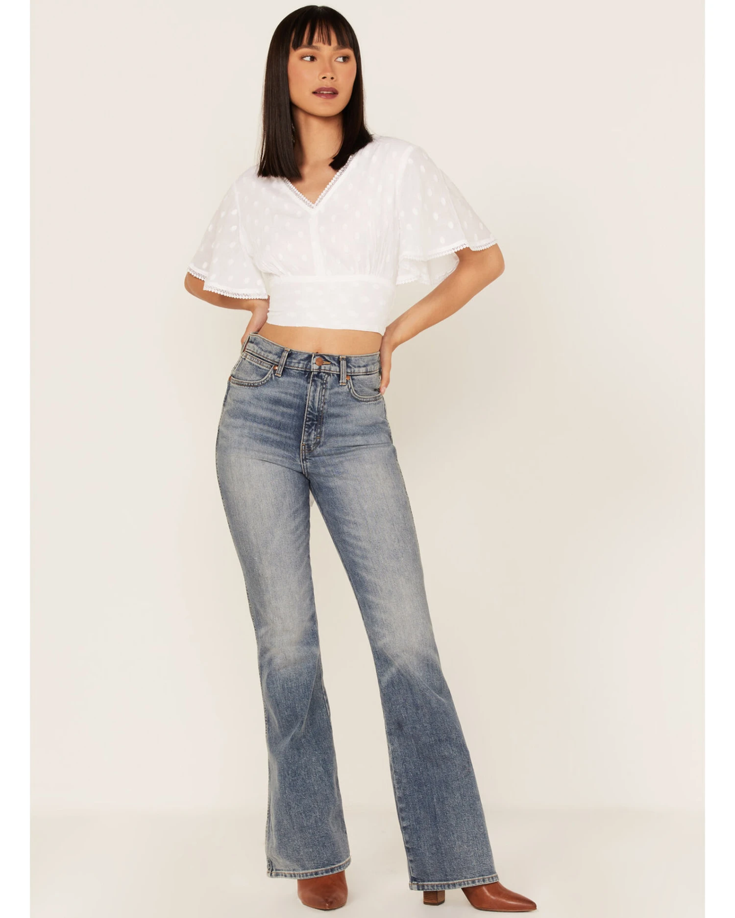 Talisman Women's Venus Swiss Dot Crop Top 4 Talisman Women's Venus Swiss Dot Crop Top - Image 2