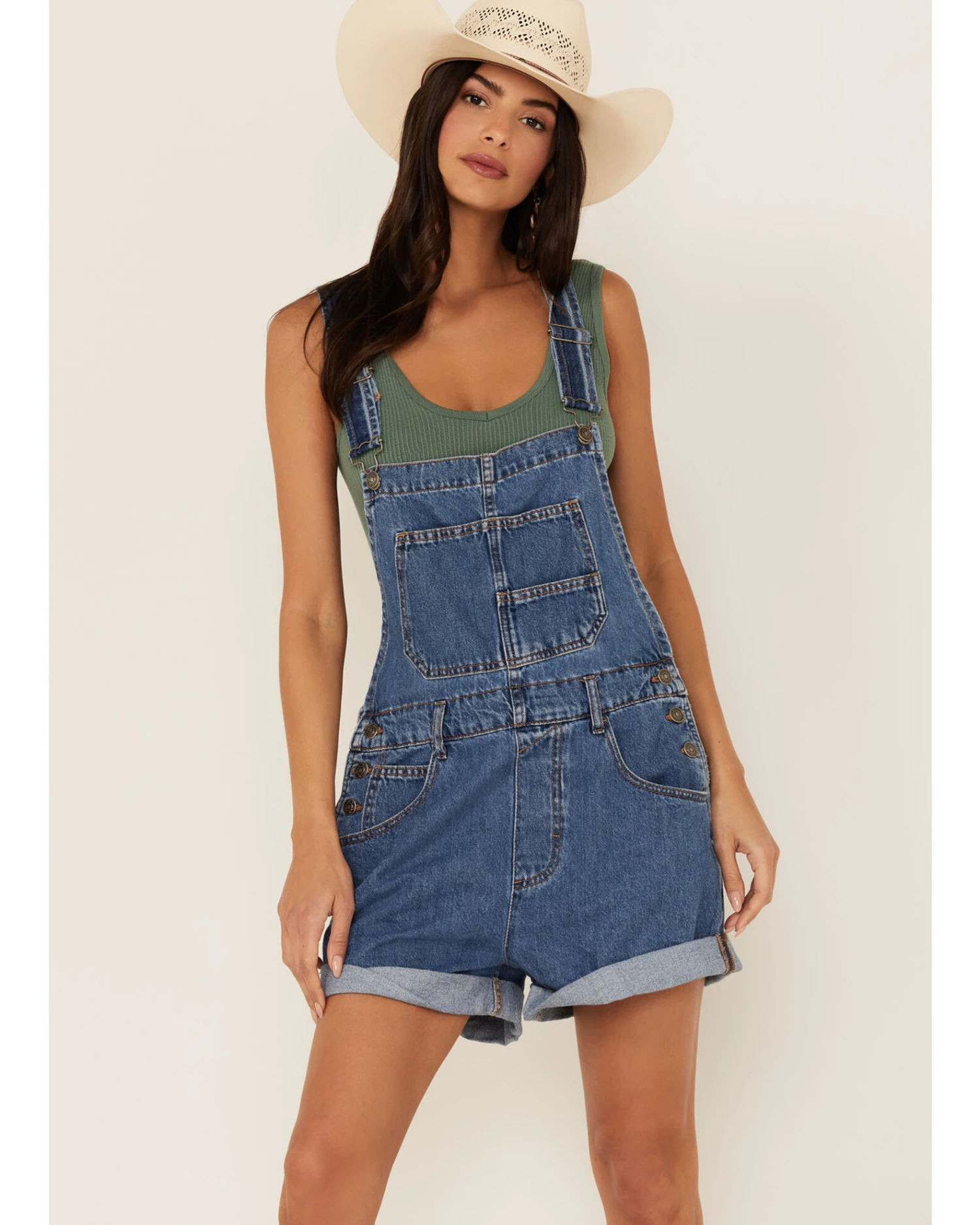 Free People Women's Ziggy Shortalls 3 Free People Women's Ziggy Shortalls