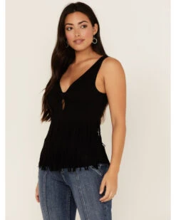 Idyllwind Women's Bluebell Twist & Fringe Top