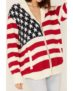 Show Me Your Mumu Women's American Flag Knit Cardigan Sweater -Ladies Western Cowboy 2000368253 900 P3