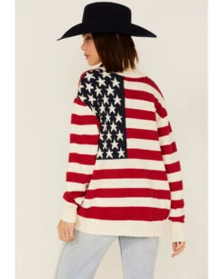 Show Me Your Mumu Women's American Flag Knit Cardigan Sweater -Ladies Western Cowboy 2000368253 900 P4