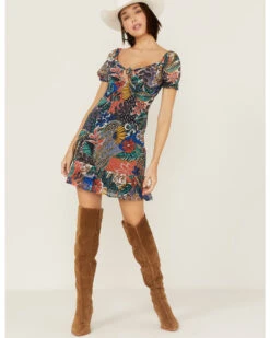 Molly Bracken Women's Summer Nights Mini Print Dress