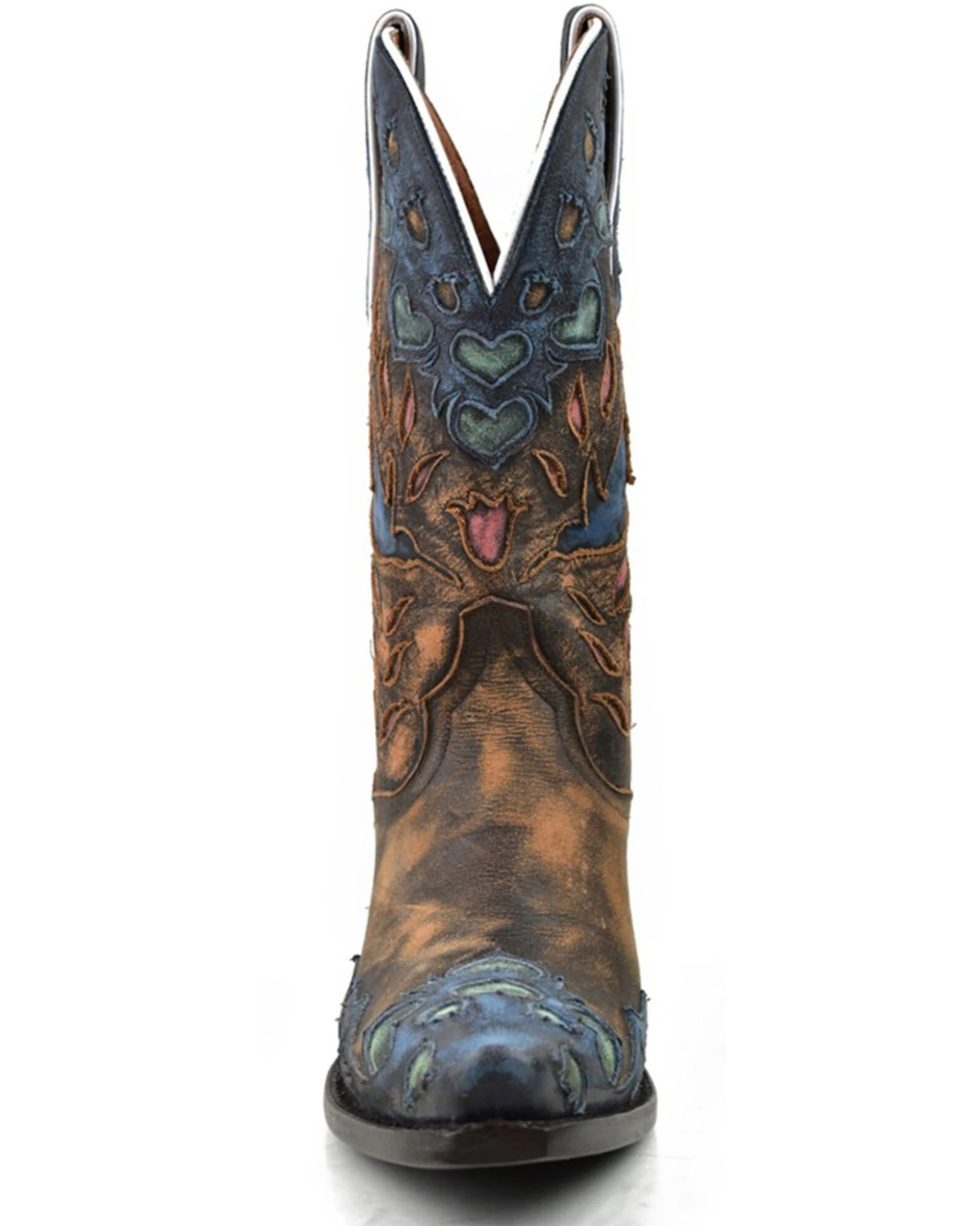 Dan Post Women's Humming Bird Heart And Floral Inlay Western Boots - Snip Toe 6 Dan Post Women's Humming Bird Heart And Floral Inlay Western Boots - Snip Toe - Image 4
