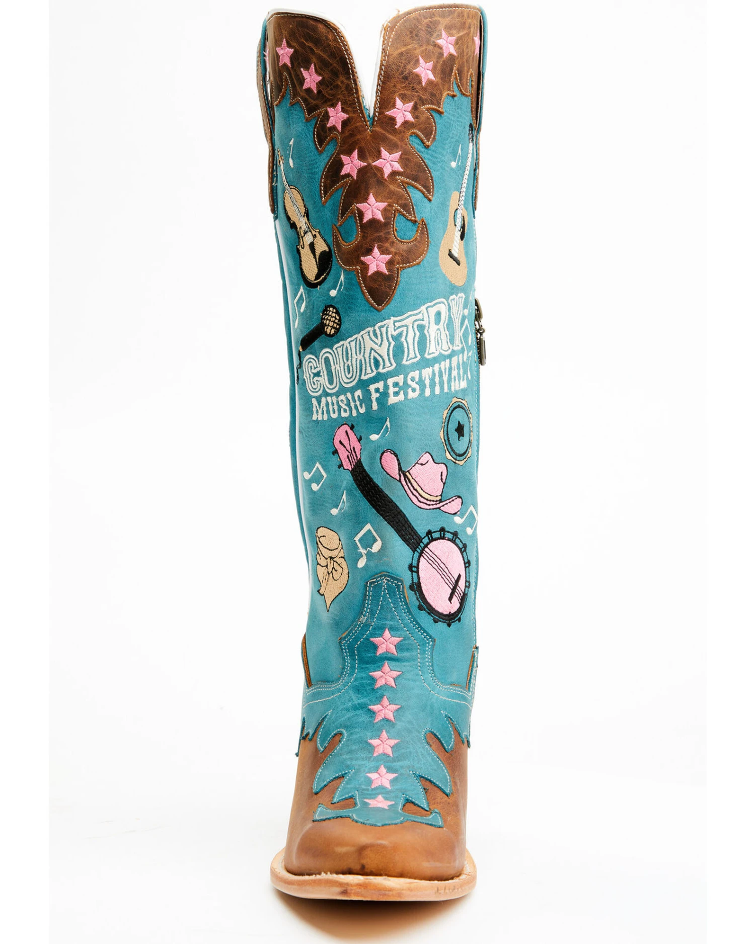 Dan Post Women's Nashville Music Festival Embroidered Western Tall Boots - Snip Toe 6 Dan Post Women's Nashville Music Festival Embroidered Western Tall Boots - Snip Toe - Image 4