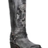 Corral Women's Embroidered Skull & Harness Western Boots - Round Toe -Ladies Western Cowboy 2000371546 001 P1
