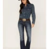Ariat Women's R.E.A.L. Vicky Medium Wash Mid Rise Embroidered Bootcut Jeans 2 Ariat Women's R.E.A.L. Vicky Medium Wash Mid Rise Embroidered Bootcut Jeans -Ladies Western Cowboy 2000372215 400 P1