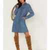 Wrangler Women's Denim Long Sleeve Western Dress -Ladies Western Cowboy 2000372611 400 P1