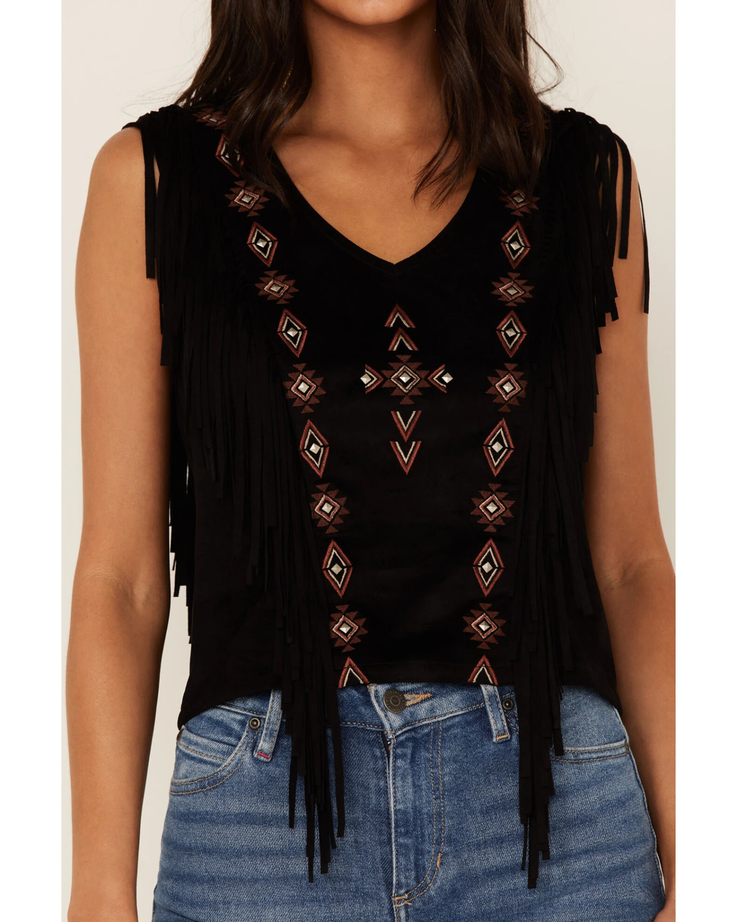 Idyllwind Women's Central Pike Fringe Embroidered Top 5 Idyllwind Women's Central Pike Fringe Embroidered Top - Image 3