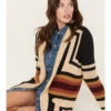 Pendleton Women's Harding Striped Vibrant Pattern Knit Cardigan Sweater 1 Pendleton Women's Harding Striped Vibrant Pattern Knit Cardigan Sweater -Ladies Western Cowboy 2000374174 022 P1