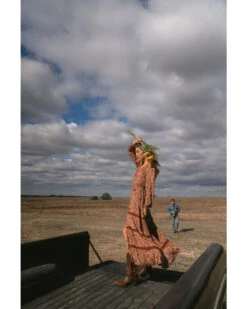 Idyllwind Women's Floral Print Tiered Maxi Dress