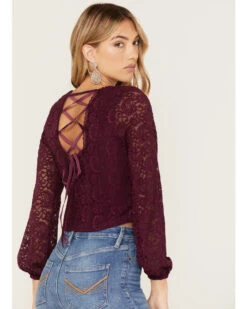 Idyllwind Women's Date Night Floral Lace Crop Top 8 Idyllwind Women's Date Night Floral Lace Crop Top -Ladies Western Cowboy 2000375302 500 P3