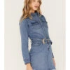 Idyllwind Women's Medium Wash Belted Western Denim Dress -Ladies Western Cowboy 2000375742 400 P1