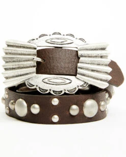 Tasha Polizzi Women's Alamo Studded Buckle Belt